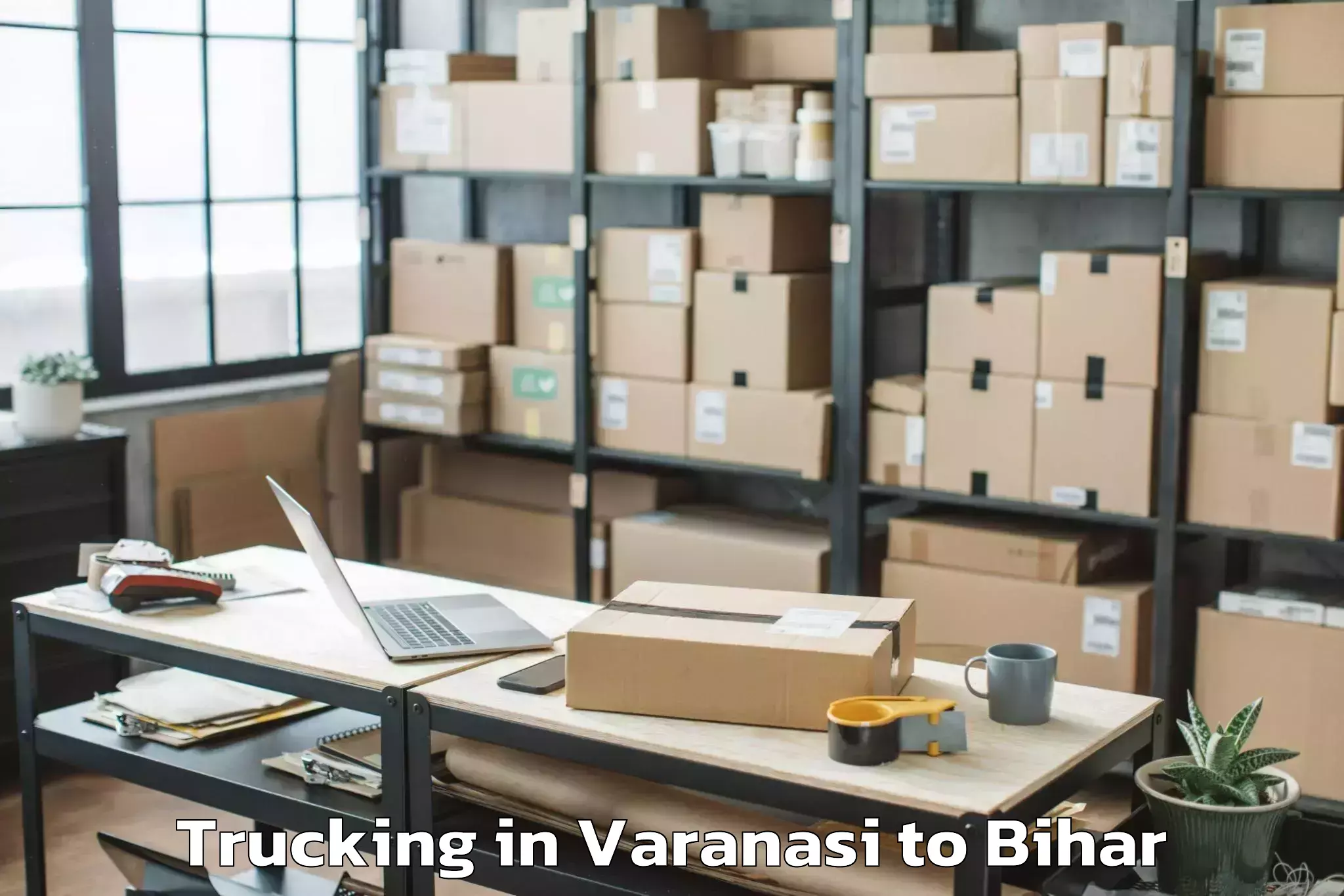 Top Varanasi to Sanjhauli Trucking Available